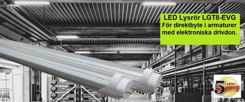 LED Lysrör Industri-LGT8-EVG