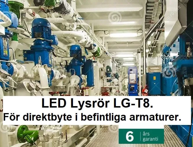 Marinbelysning LED Lysrör LGT8