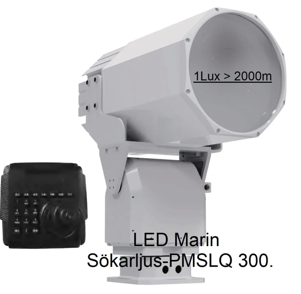 Marint LED-sökarljus med lång räckvidd
